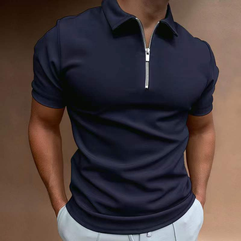 Casual Short Sleeve Digital Print POLO Shirt