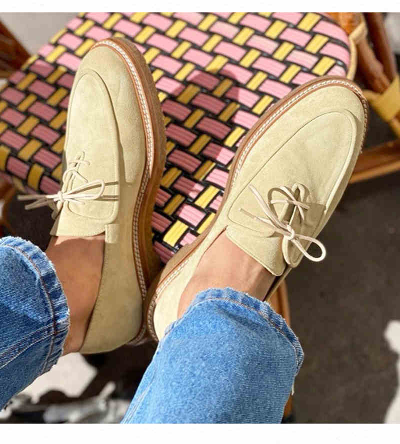 Thick Bottom Retro Loafers