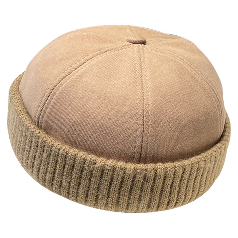 Deerskin Velvet Beret Melon Skin Hat