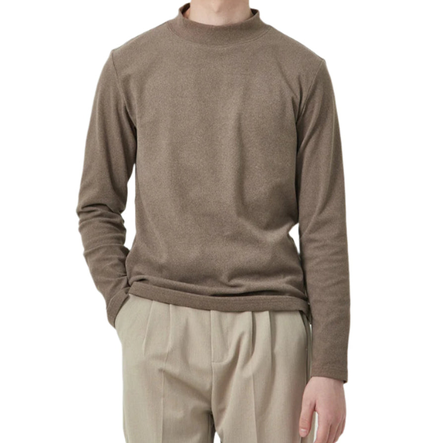 Dralon Half-high Collar Long Sleeves T-shirt