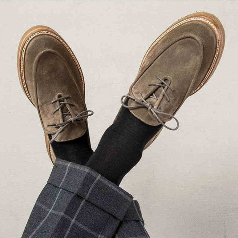 Thick Bottom Retro Loafers