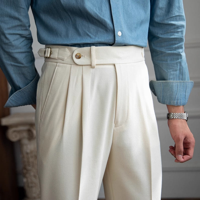 Men Business Casual Suit Pants