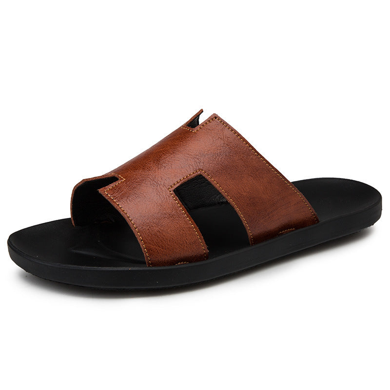 H-Letter Shaped Slippers Men Slippers