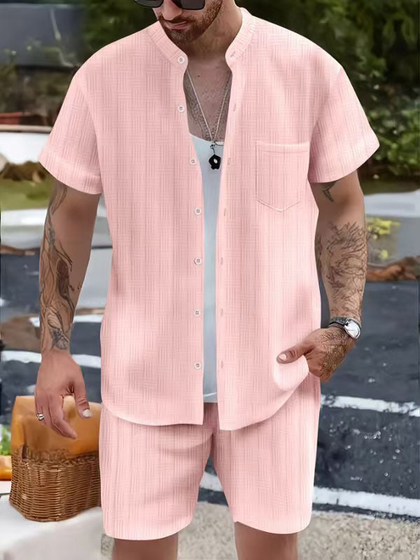 Henry Collar Pocket Summer Shirt