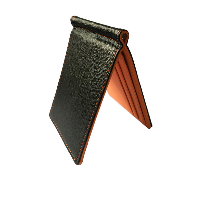 Clip Sewing Line Wallet Business Card Holder
