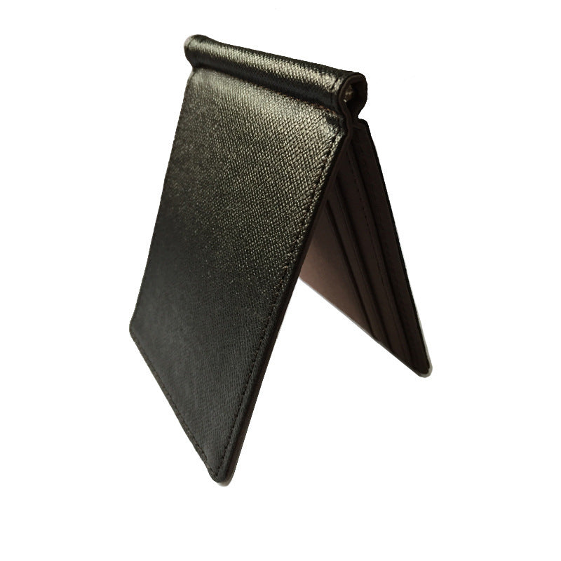 Clip Sewing Line Wallet Business Card Holder