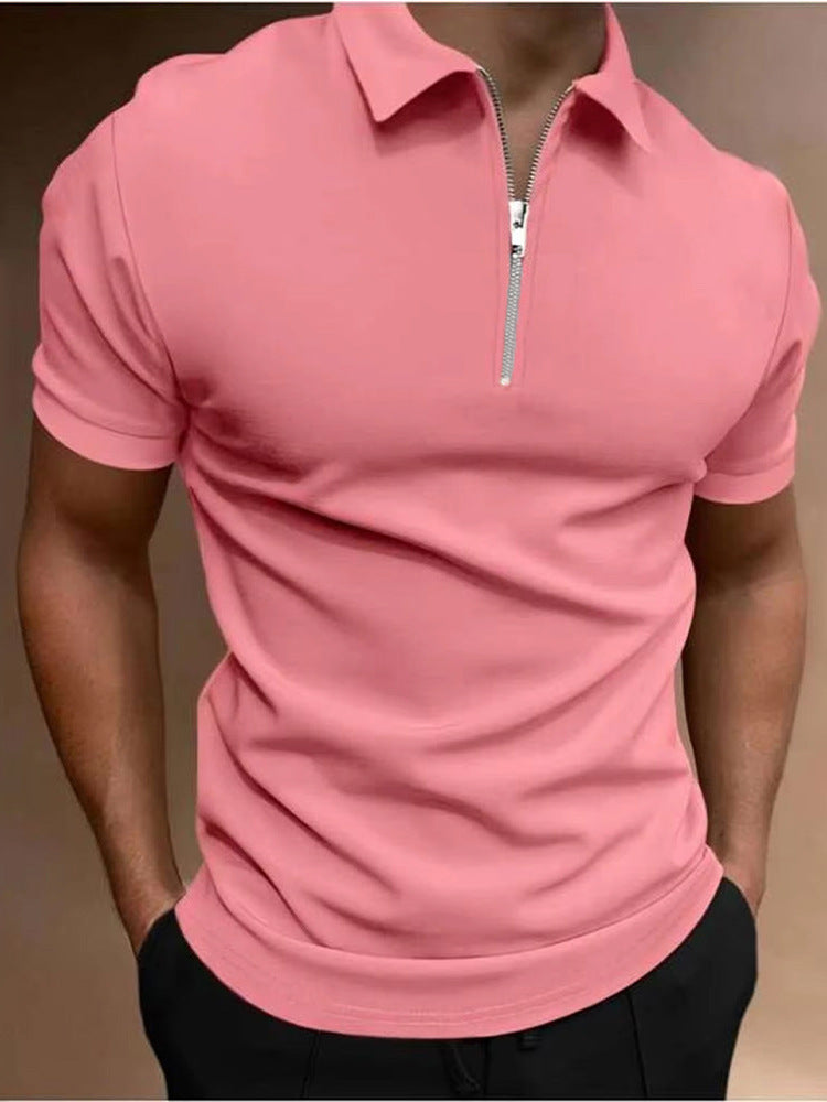 Casual Short Sleeve Digital Print POLO Shirt