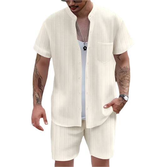 Henry Collar Pocket Summer Shirt