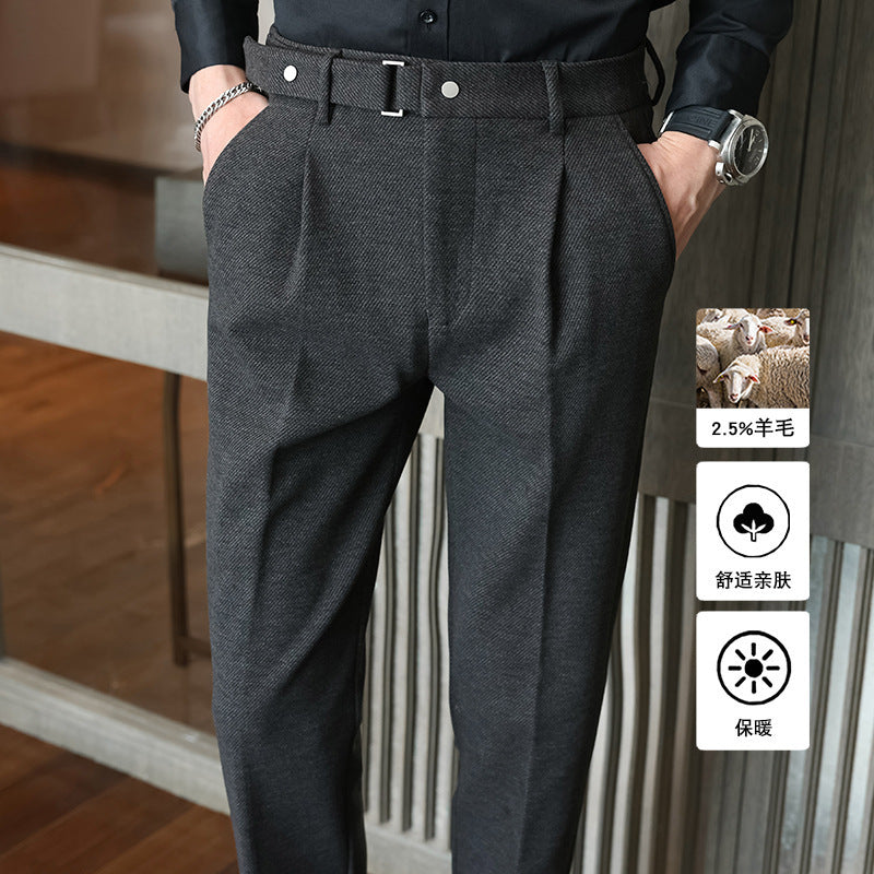 Suit Pants Men's Thickened Casual Suit Pants